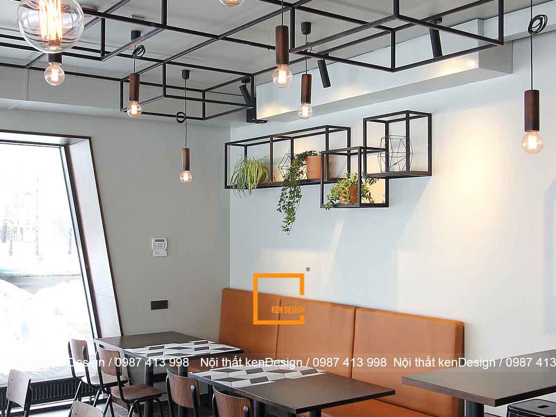 thiết kế quán cafe phong cách công nghiệp